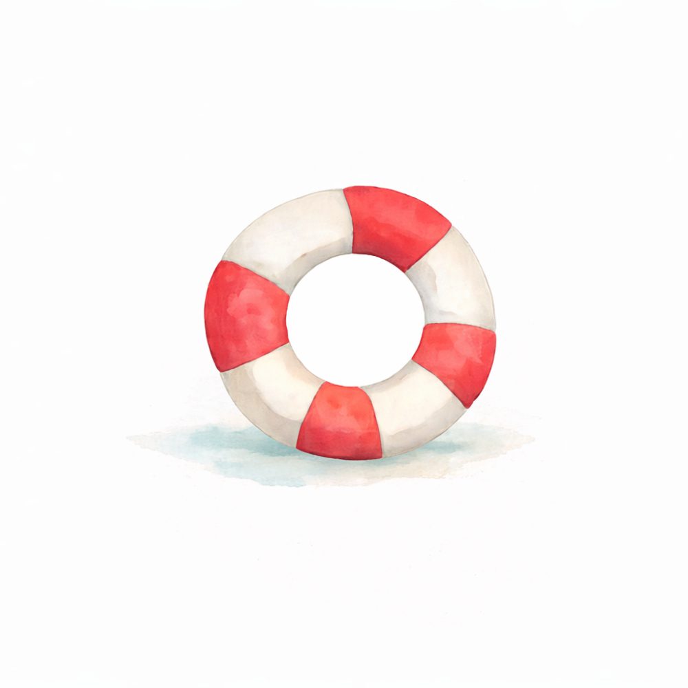 life saver icon representing distress tolerance skills